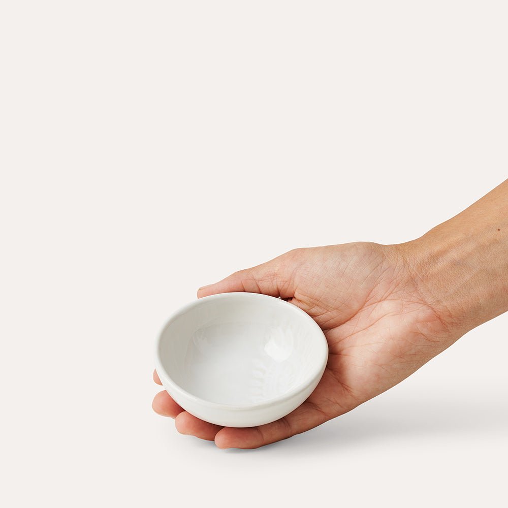 Arabesque Small Dip Bowl | White - Suzie Anderson Home