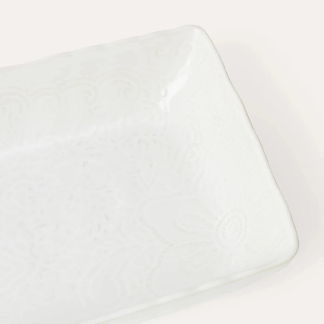 Arabesque Small Gratin | White - Suzie Anderson Home