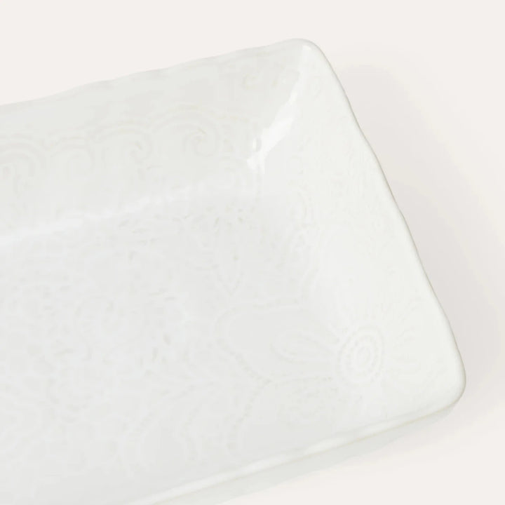 Arabesque Small Gratin | White - Suzie Anderson Home