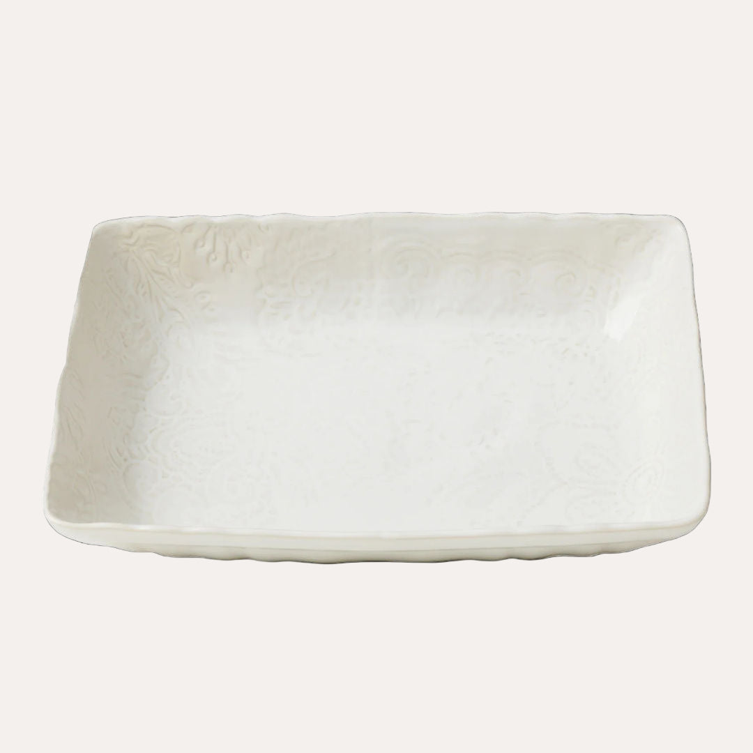 Arabesque Small Gratin | White - Suzie Anderson Home