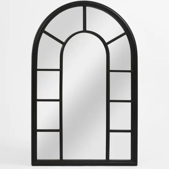 Castle Arched Outdoor Mirror | Black | W51 x H76.5cm