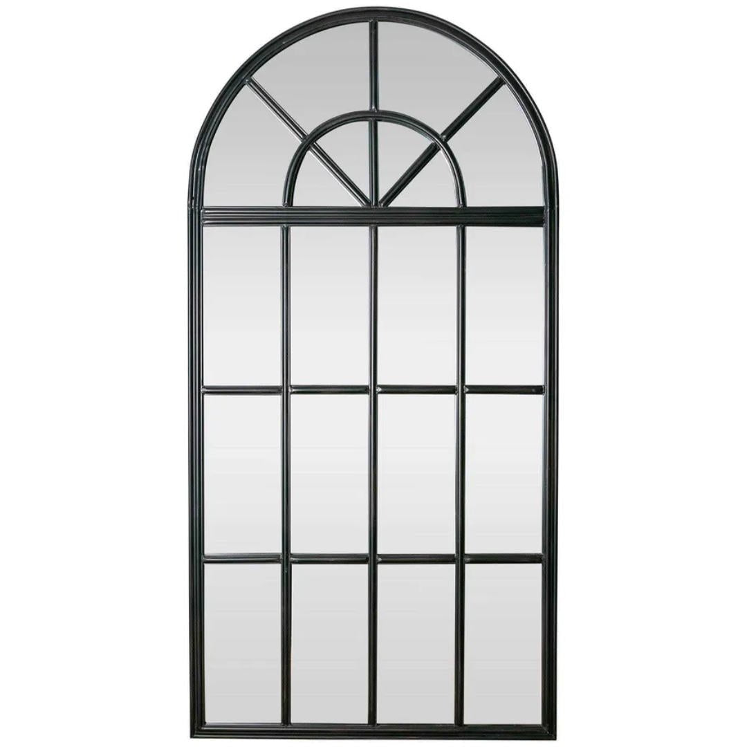 Archie Iron Mirror Antique Black | Large W101 x H200cm - Suzie Anderson Home
