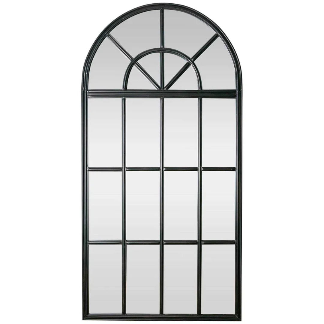 Archie Iron Mirror Antique Black | Large W101 x H200cm-Suzie Anderson Home