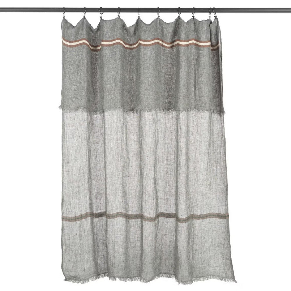 Arlo Stripe Linen Multi - Purpose Throw / Scarf / Curtain / Tablecloth | 160 × 180 cm - Suzie Anderson Home