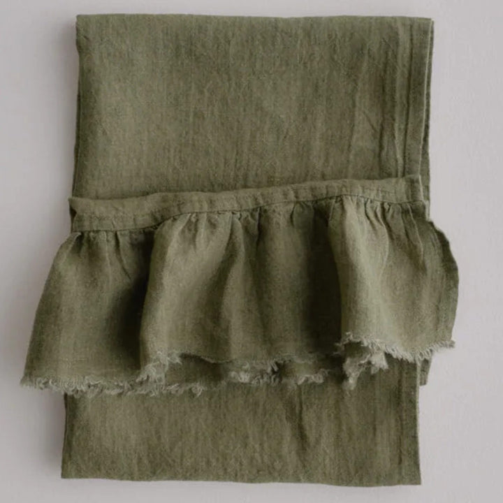 Kristine Linen Guest Towel + Ruffle | Armee