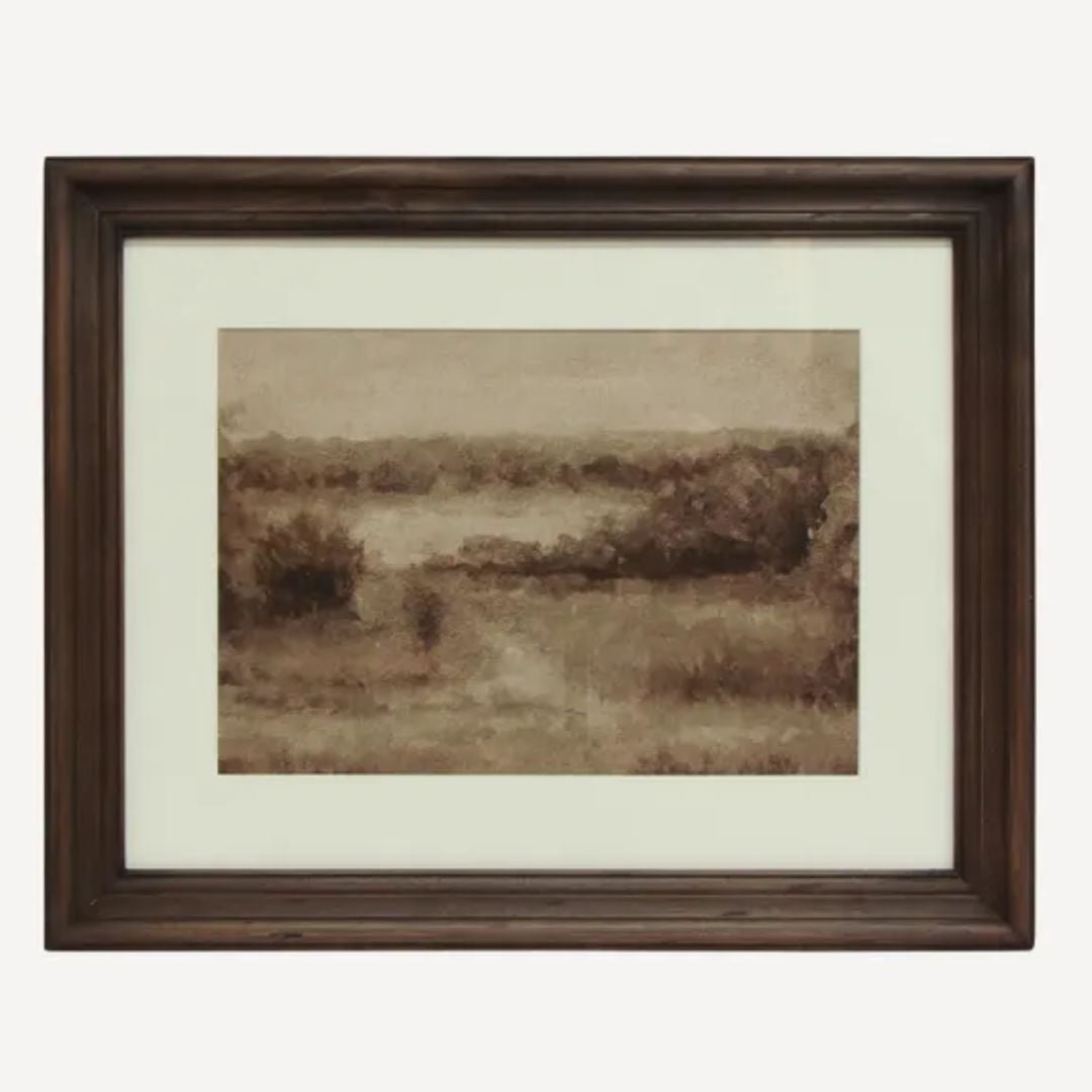 The Fields Landscape Framed Art | 50 x 40cm