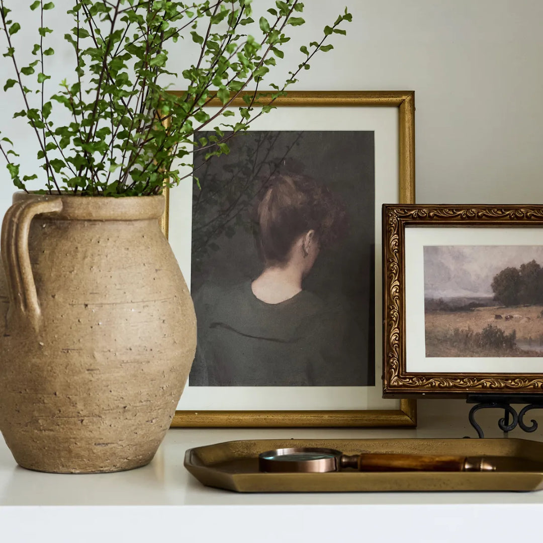 Lady in Vert Framed Wall Art | 28 x 36cm