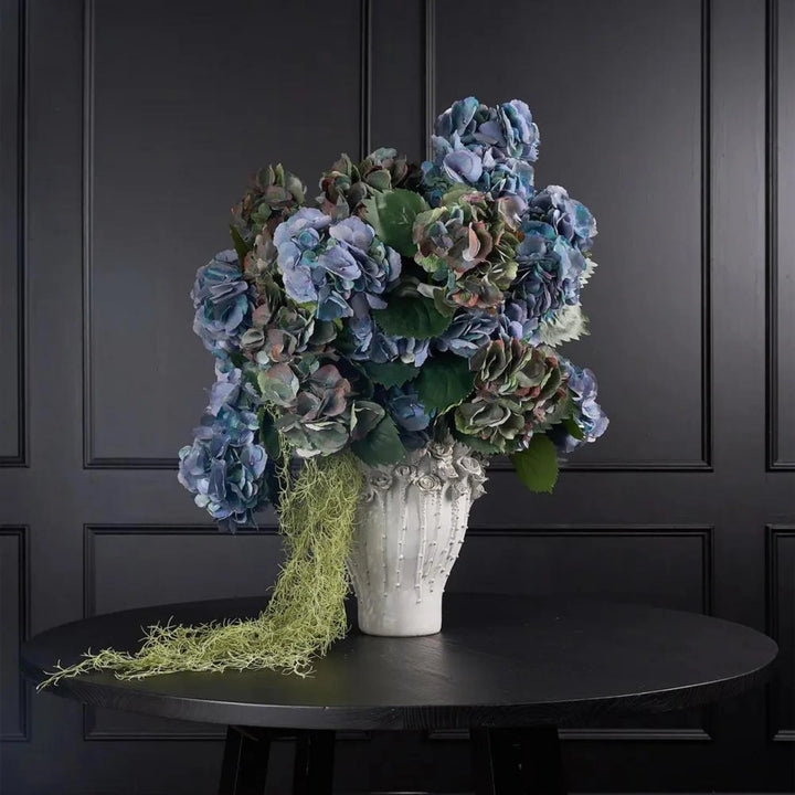 Artificial Large Hydrangea Stem w Leaves | 75cm - Suzie Anderson Home