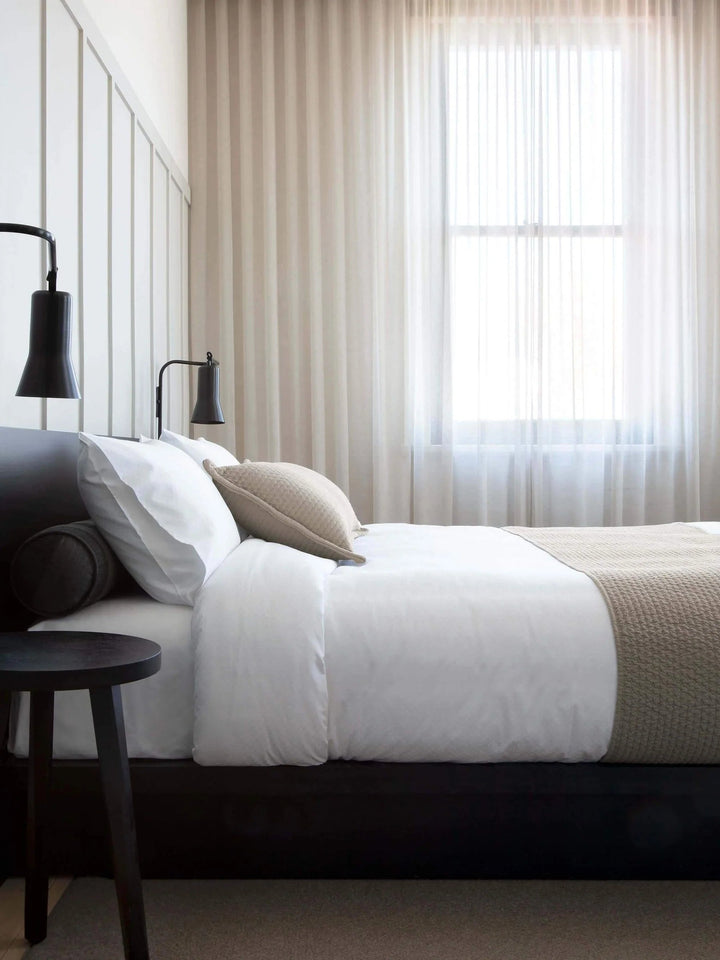 Aspen Cotton Bed Runner | 60x240cm | Flax - Suzie Anderson Home
