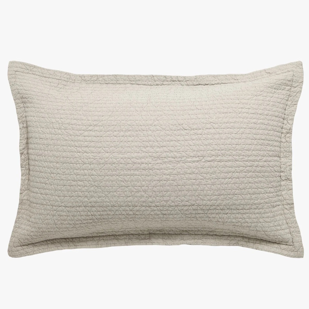 Aspen Standard Pillowcase | Flax - Suzie Anderson Home