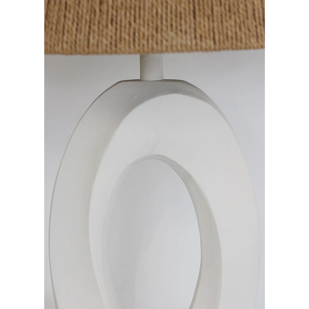 Hollowed Aluminium Table Lamp Base | White (Shade Sold Separately)