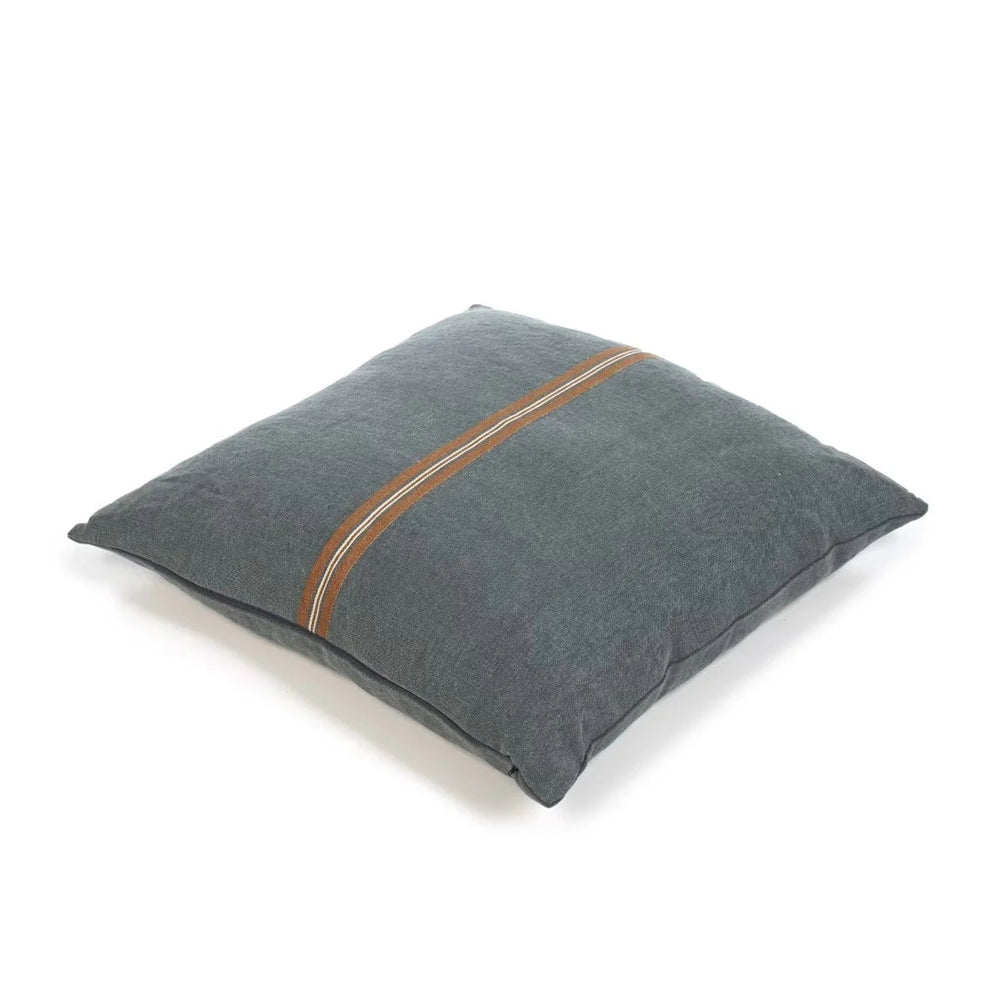 Atlas Cushion Cover | Stonewashed Linen | River | 63x63cm - Suzie Anderson Home