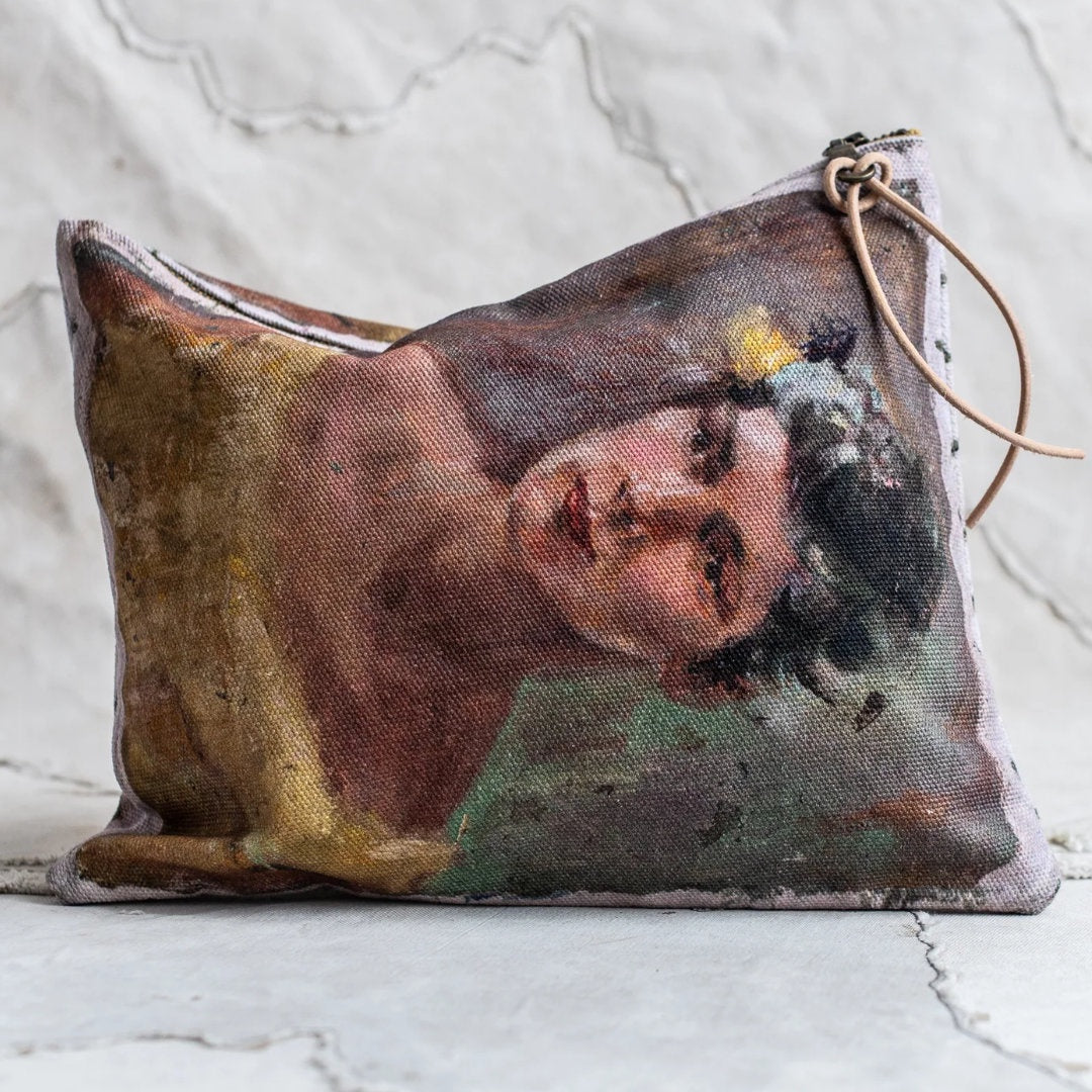 Swarm Canvas Painting Clutch Bag | Audrey