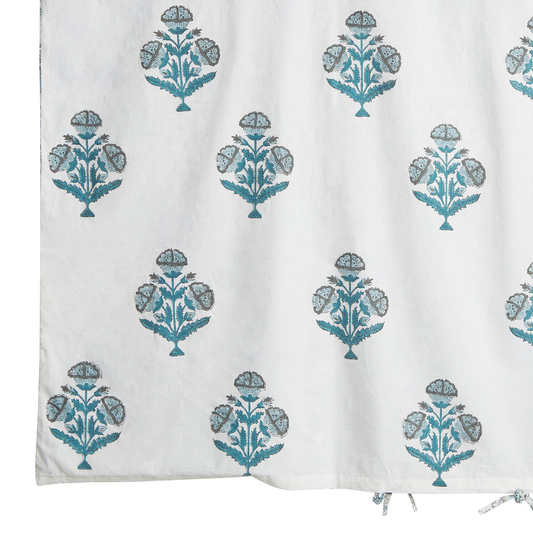 Atelier Blue &amp; White Cotton Duvet Cover Set