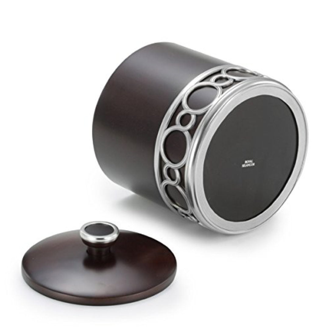 Chateau Ice Bucket | Rubber Wood &amp; Pewter
