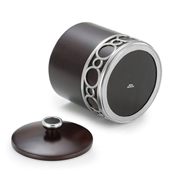 Chateau Ice Bucket | Rubber Wood &amp; Pewter