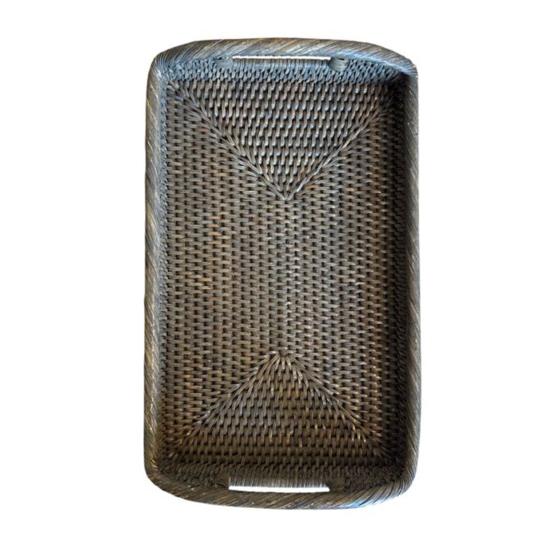 Baby Rattan Tray with Handles | Old Grey (OOS MAY 2026) - Suzie Anderson Home