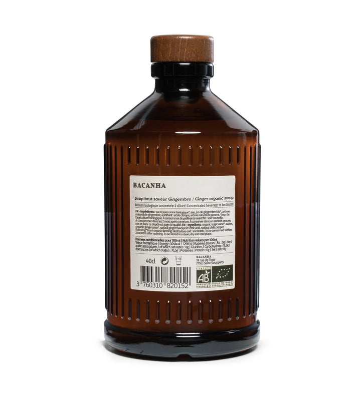 Bacanha Sirop Brut de Gingembre 400ml - Suzie Anderson Home