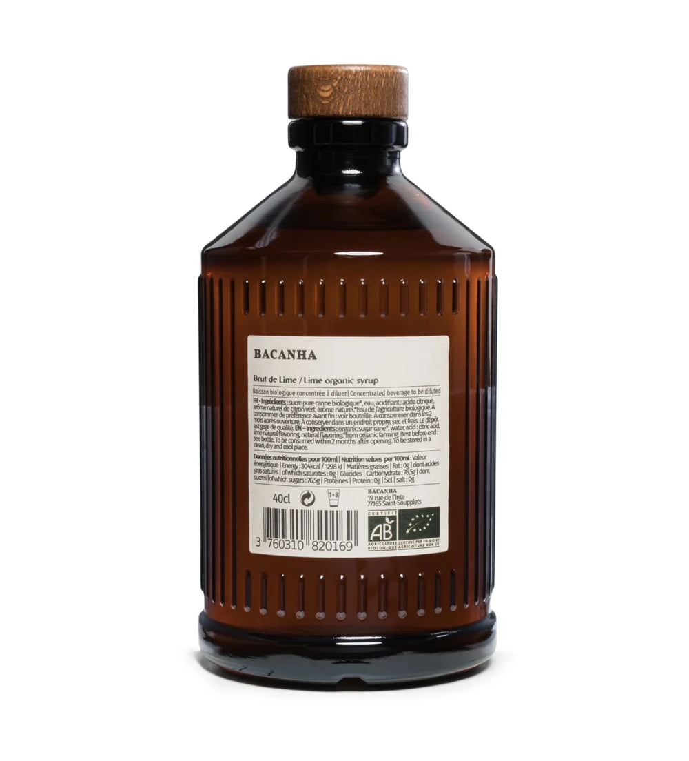 Bacanha Sirop Brut de Lime 400ml - Suzie Anderson Home