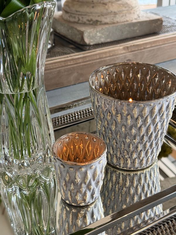 Bach Mercury Glass Votive | Small - Suzie Anderson Home
