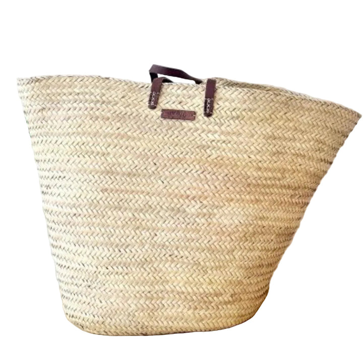 Tan Woven French Market Bag | XL