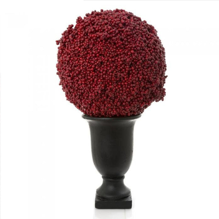 Red Berry Ball & Black Base | 81 cm