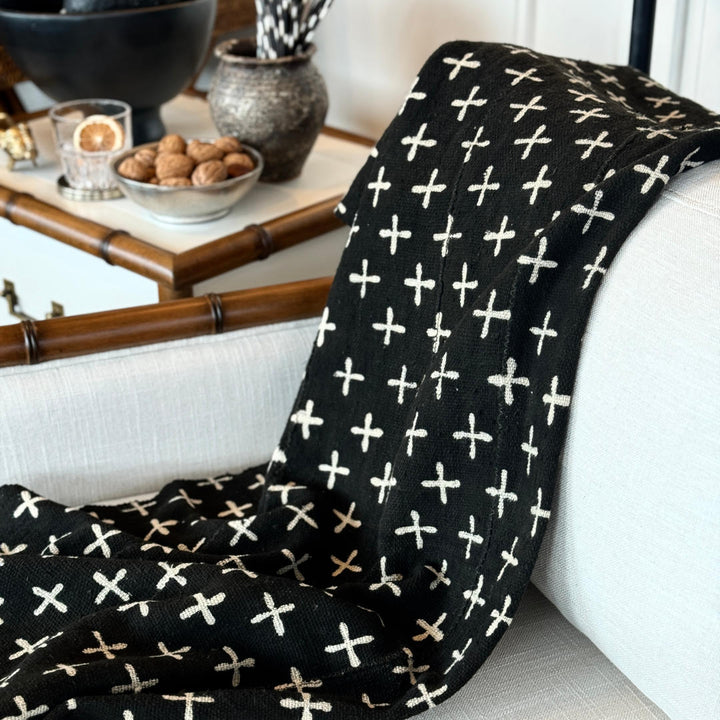 Bamana Mali | Bogolanfini Mudcloth | Approx 160 x 110cm #1-Suzie Anderson Home