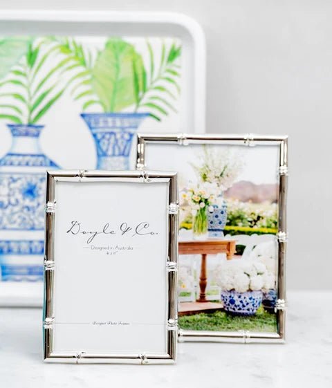 Bamboo Silver Plated Photo Frame | 4" x 6" - Suzie Anderson Home