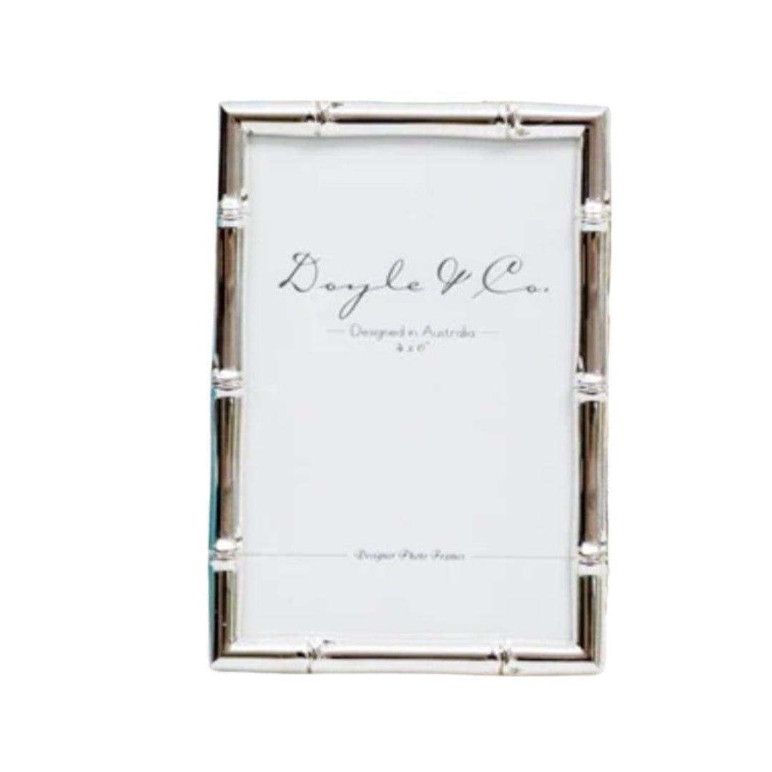Bamboo Silver Plated Photo Frame | 4" x 6" - Suzie Anderson Home