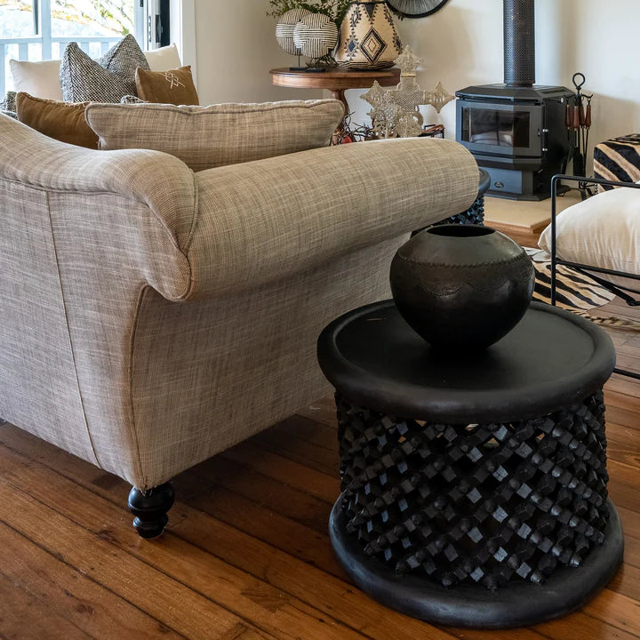 Bamileke Table | Black | approx W40cm-Suzie Anderson Home