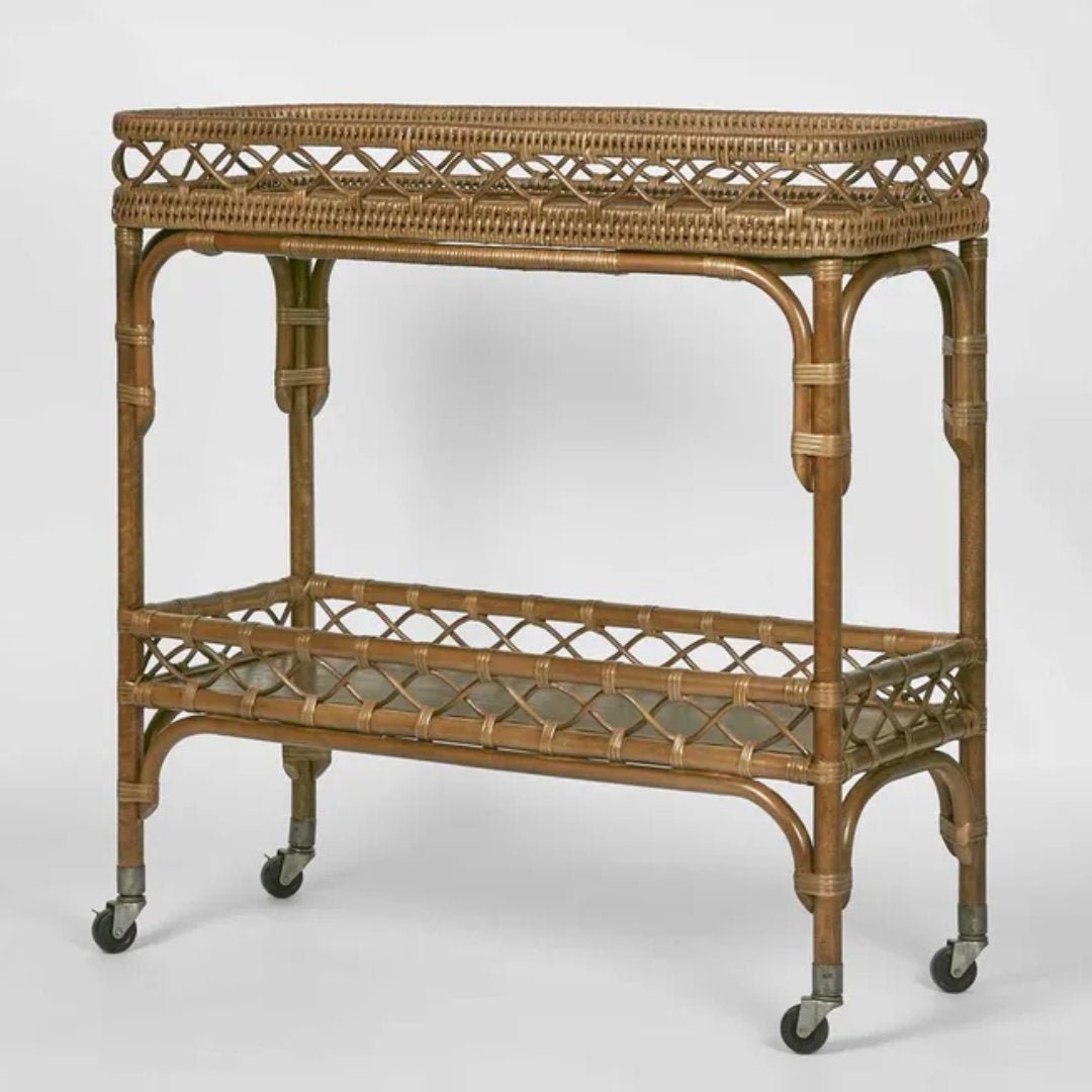 Bangalow Rattan Bar Cart - Suzie Anderson Home