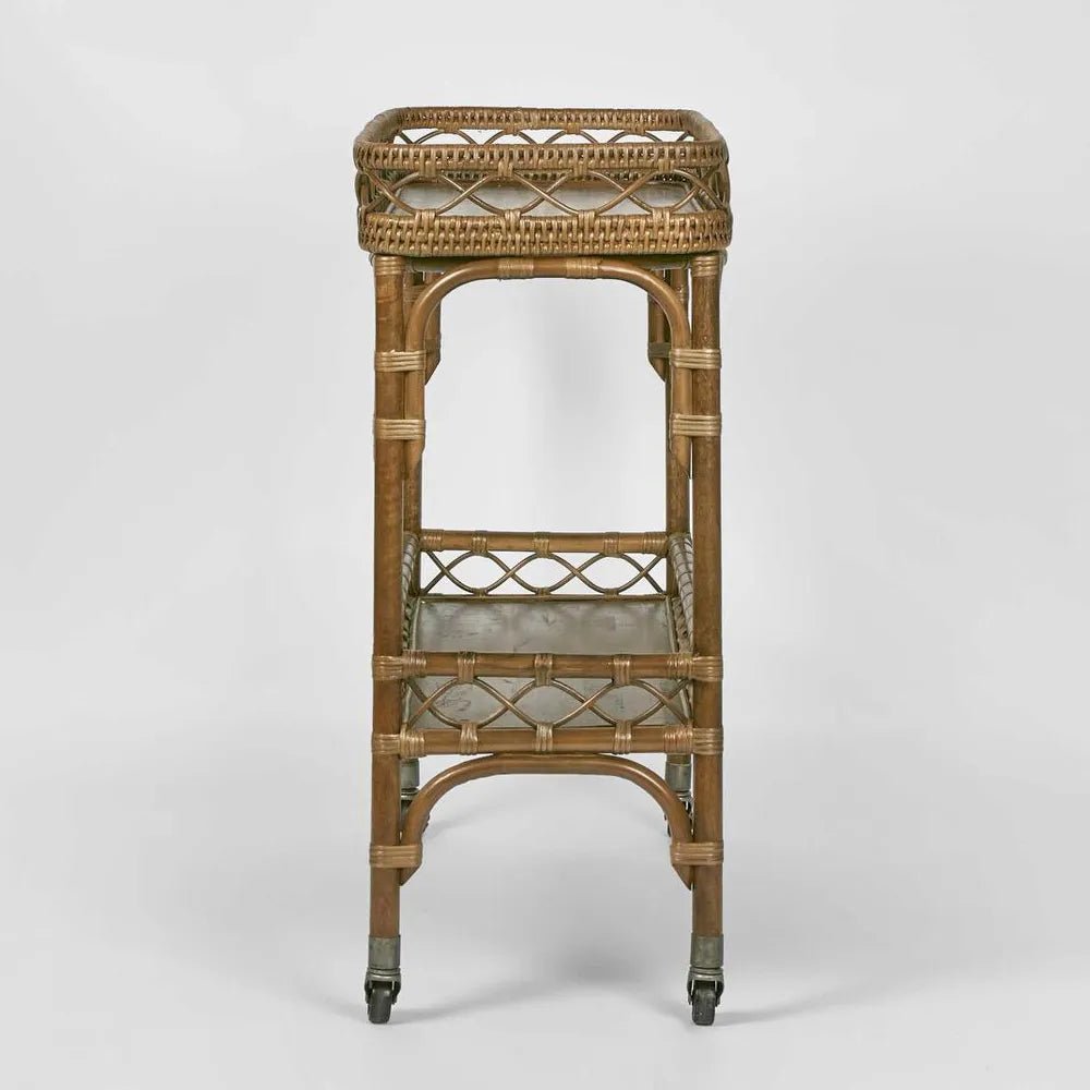 Bangalow Rattan Bar Cart - Suzie Anderson Home