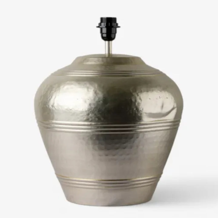 Lustre Silver Ring Table Lamp Base | W26 x H38cm (Shade Sold Separately)