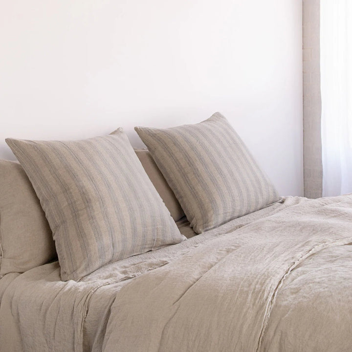Basix Euro Pillowcase Group Stripe | Roy/Sable - Suzie Anderson Home