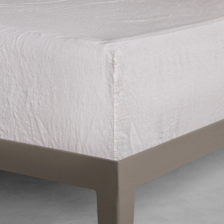 Basix Fitted Linen Sheet | Petra - Suzie Anderson Home