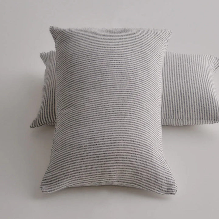 Basix Linen Cushion Cover | Small Stripe 40 x 60cm | Ayrton/Nox - Suzie Anderson Home