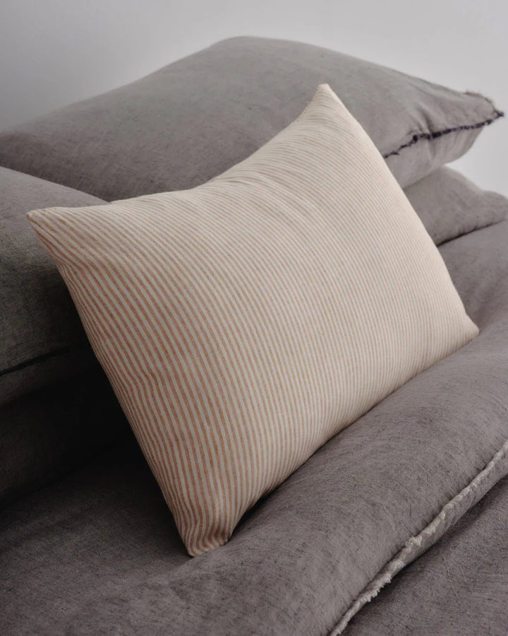 Basix Linen Cushion Cover | Small Stripe 40 x 60cm | Ayrton/Russo - Suzie Anderson Home