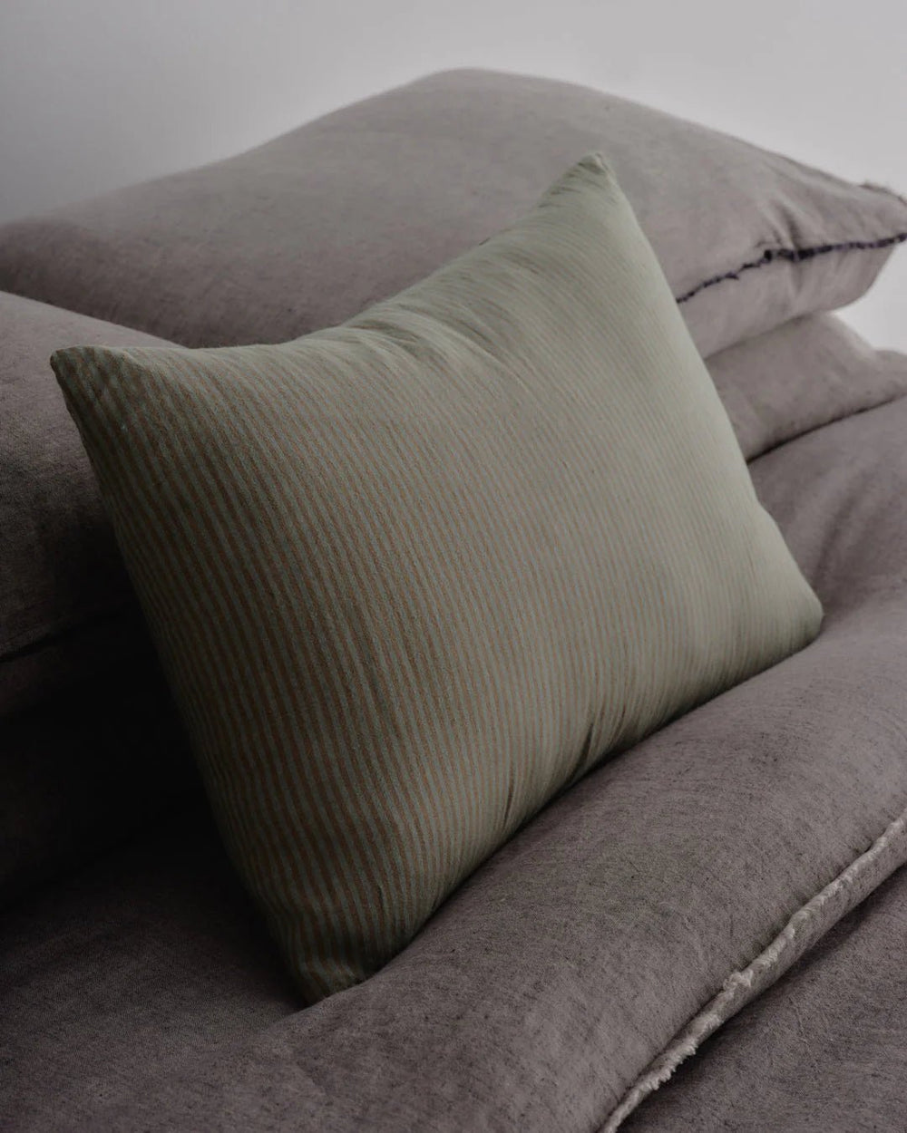 Basix Linen Cushion Cover | Small Stripe 40 x 60cm | Mare/Bere - Suzie Anderson Home