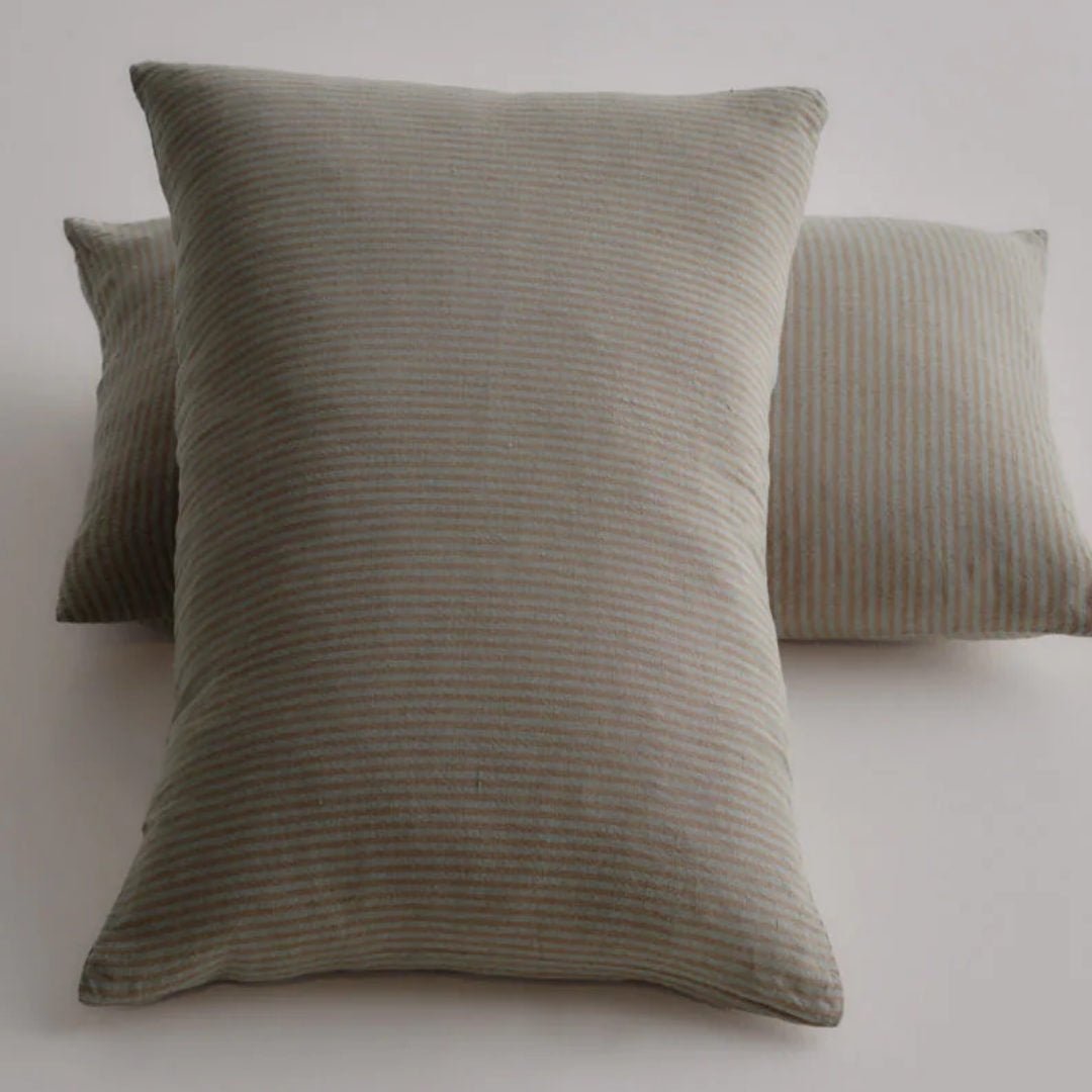 Basix Linen Cushion Cover | Small Stripe 40 x 60cm | Mare/Bere - Suzie Anderson Home
