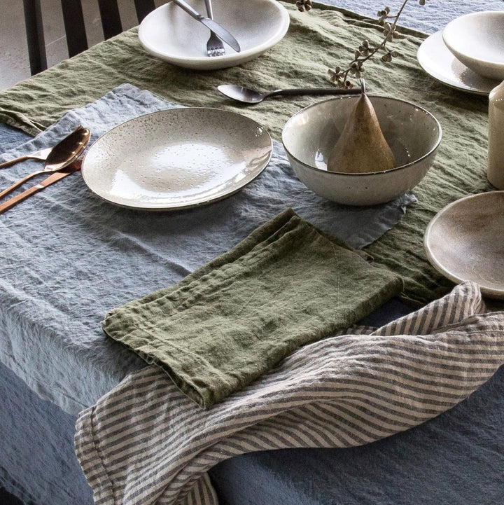 Basix Linen Napkin | Armee - Suzie Anderson Home
