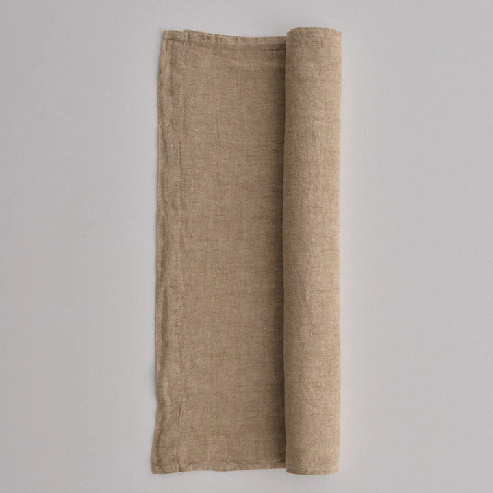 Basix Linen Runner | Brun *NC - Suzie Anderson Home