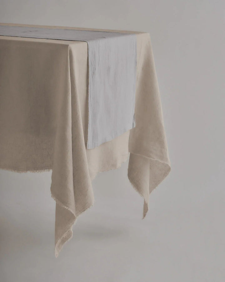 Basix Linen Runner | Fog - Suzie Anderson Home