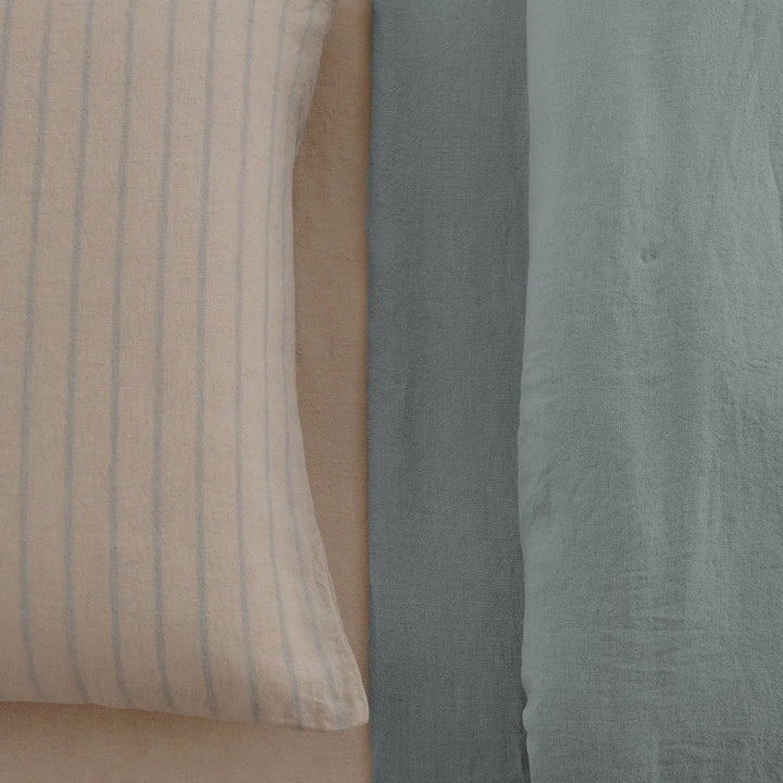 Basix Standard Pillowcase Big stripe | Roy/Sable - Suzie Anderson Home