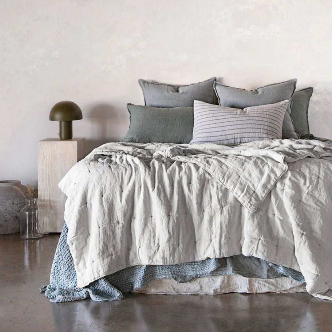 Basix Standard Pillowcase Big Stripe | Tempest/Fog - Suzie Anderson Home