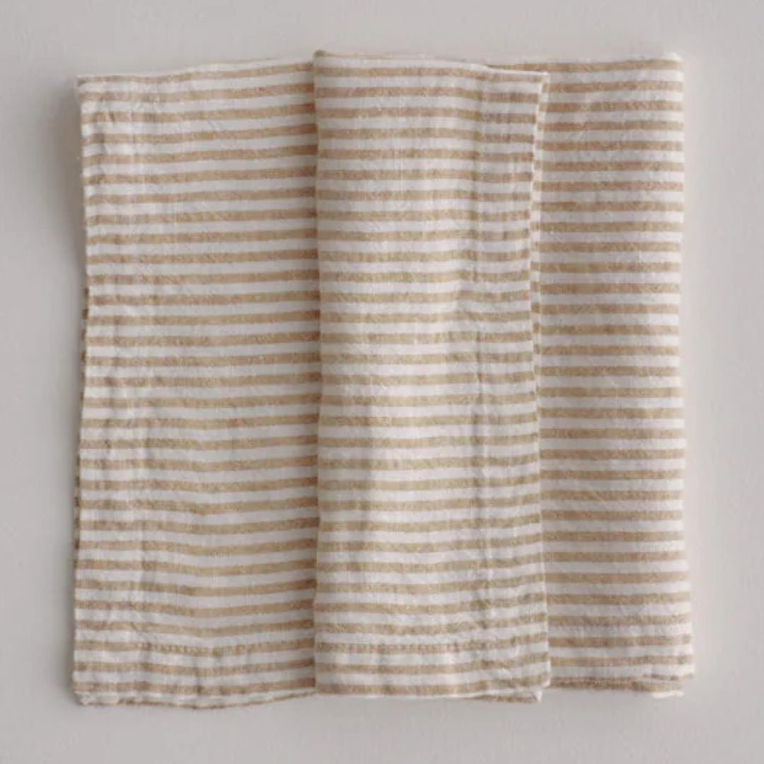 Basix Stripe Linen Napkin | Ayrton/Russo - Suzie Anderson Home