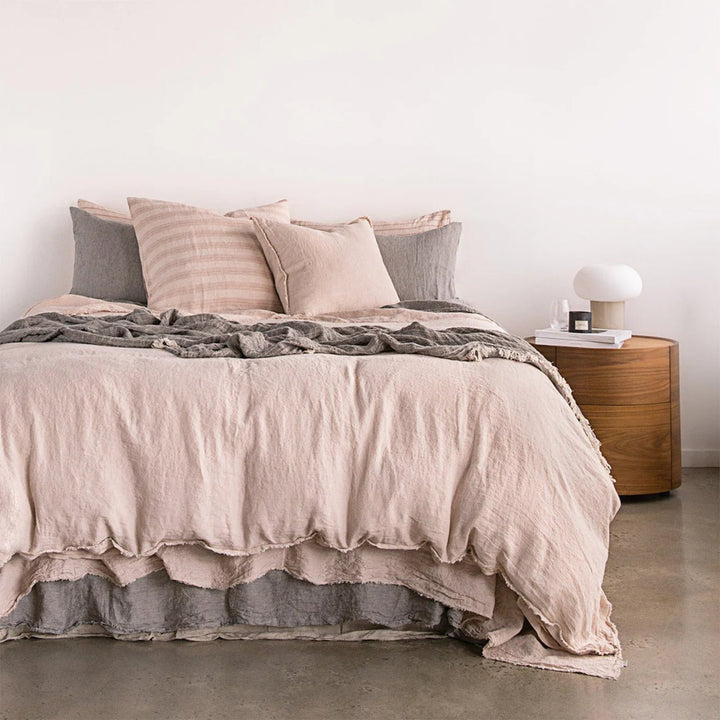 Basix Stripes Euro Pillowcase | Rosa/Floss - Suzie Anderson Home