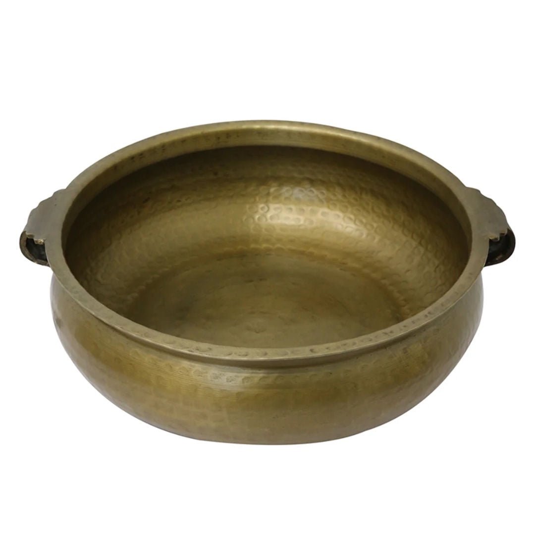 Basque Bowl with Handles | Antique Brass - Suzie Anderson Home