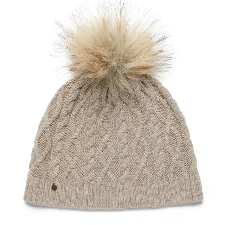 Cable | Merino Beanie | Pebble