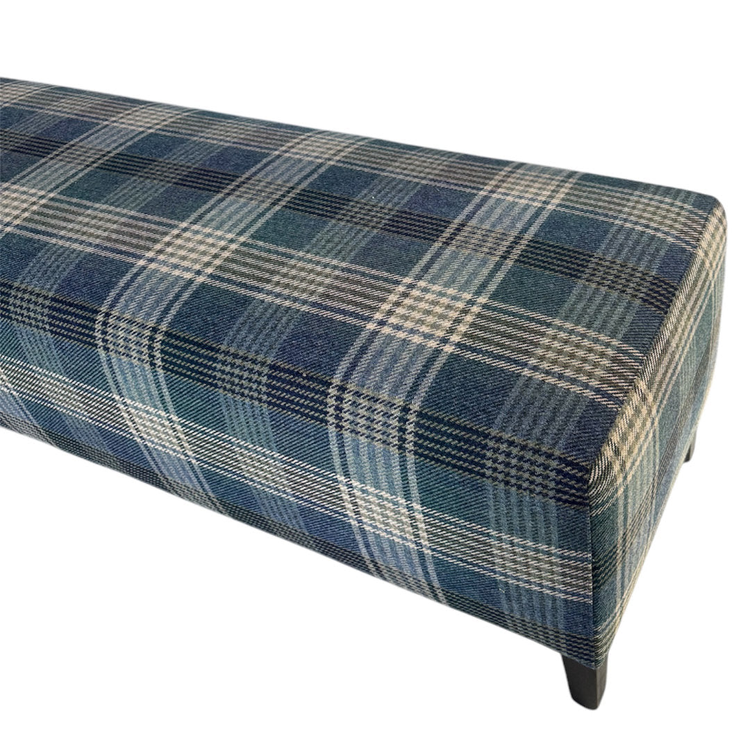 Ottoman | Elliott Clarke Braemar Blue | Timber Leg