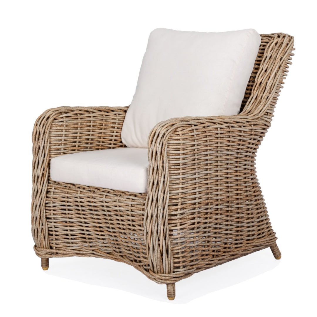 Bedarra Alfresco Wing Chair | Natural | W88 x D71 x H99cm (BOWRAL) - Suzie Anderson Home